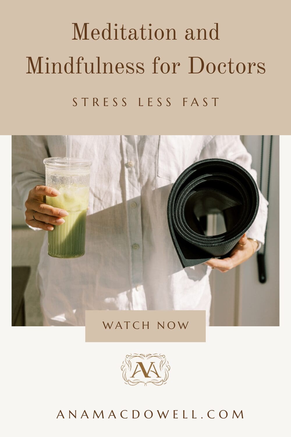 Stressed and running on empty? Learn 3 simple meditation and mindfulness practices for doctors to calm your mind, recharge quickly, and stress less fast. #MeditationAndMindfulness #DoctorLife #PhysicianWellness #WorkLifeBalance #ProductivityTips